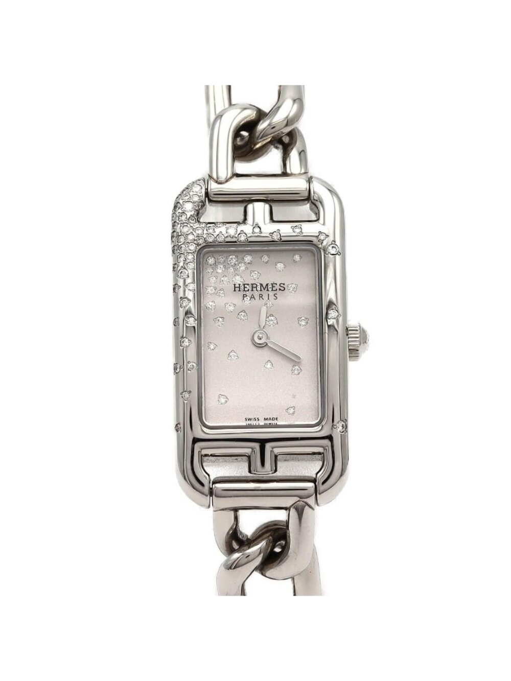 Hermes Nantucket Jetee de Diamant SS Quartz Watch